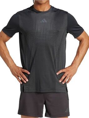 NWT $70 adidas Airchill Climacool+ Training Running T-Shirt Black